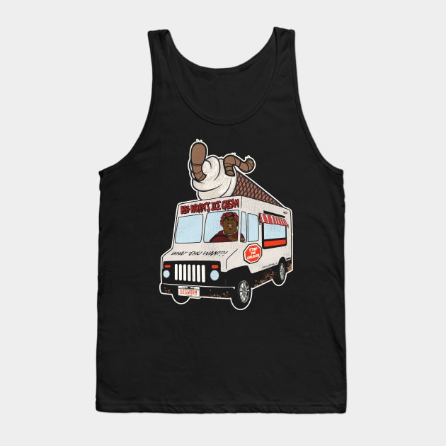 Big Worm's Ice Cream Truck Tank Top by darklordpug